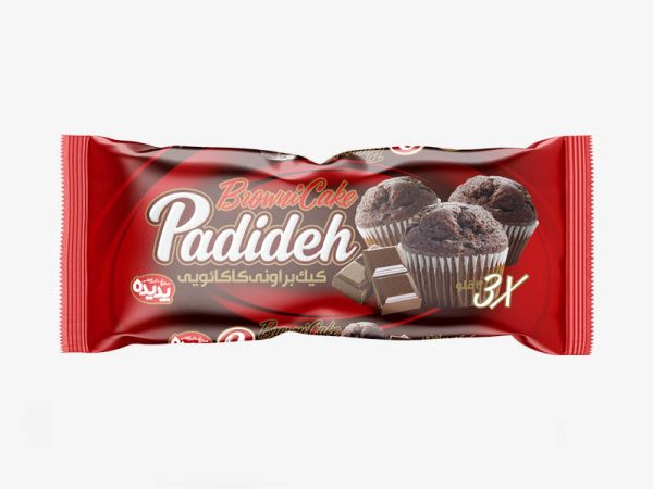 کیک پدیده براونی 3 قلو 30 عدد